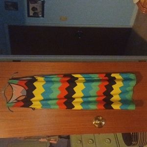 Red/black/yellow/green Maxi Sun Dress